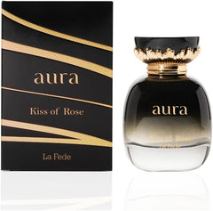 Khadlaj La Fede Aura Kiss of Rose Eau de Parfum Spray for Women, 3.4 Ounce / 100 ml
