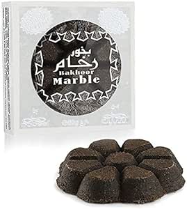 Nabeel Marble Bakhoor 30GMS I Heritage Collection I Featuring Notes: Musk, Leather, Mosses, Tree Moss, Amber, Vanilla Berries I Oriental - Woody Smell I Perfumes