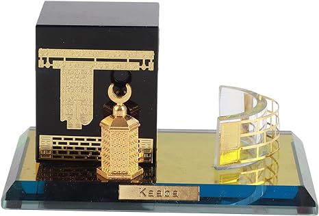 Kaaba Model Muslim Crystal Figurines Islamic Building Ornament Crystal
