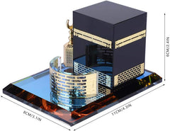 Kaaba Model Muslim Crystal Figurines Islamic Building Ornament Crystal