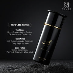 Kaaf Noir Eau de Parfum/Extrait de Parfum 100 ml (3.4 fl oz) – Ahmed Al Maghribi – Unisex Citrus Aromatic Woody Fragrance