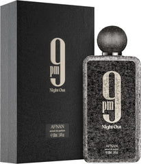 Afnan 9 PM Night Out Unisex Extrait de Parfum, 3.4 Fl. Oz