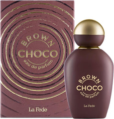Khadlaj La Fede Choco Brown Eau de Parfum Spray for Unisex, 3.4 Ounce / 100 ml