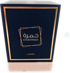 Lattafa Khamrah for Unisex Eau de Parfum Spray, 3.4 Ounce