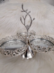 Dessert Dividing Plate Creative Cake Display Stand for Party Wedding Cookies