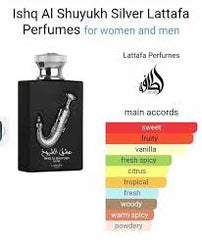 Lattafa Pride Ishq Al Shuyukh Silver 100ml EDP Spray