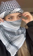 Authentic - New Arab - Yasser Arafat Palestinian - Shemagh - Keffiyeh Scarf by VAIFLEX