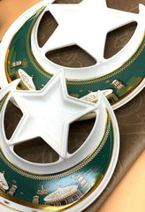2 pc set plates Ramadan Design