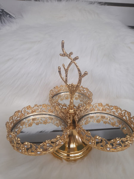 Dessert Dividing Plate Creative Cake Display Stand for Party Wedding Cookies