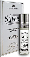 Silver Musk Perfume Oil, Long Lasting Fragrance for Women and Men 6ml