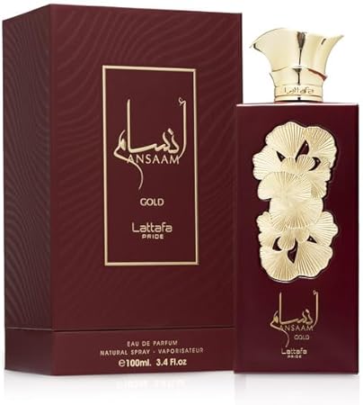 Lattafa Ansaam Gold for Unisex Eau de Parfum, 3.4 Ounce
