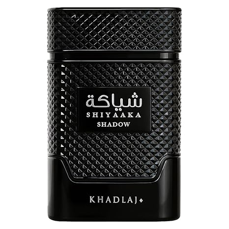 Khadlaj Shiyaaka Shadow – Spicy, Woody, Fruity, Earthy – Eau de Parfum Spray Long-Lasting Fragrance for Unisex, 3.4 Ounce / 100 ml