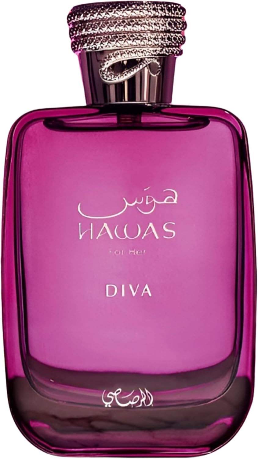 Hawas Diva Eau de Parfum for Women 100ml (3.4 fl oz) – Long Lasting Luxury Perfume with Floral, Fruity & Sensual Notes.