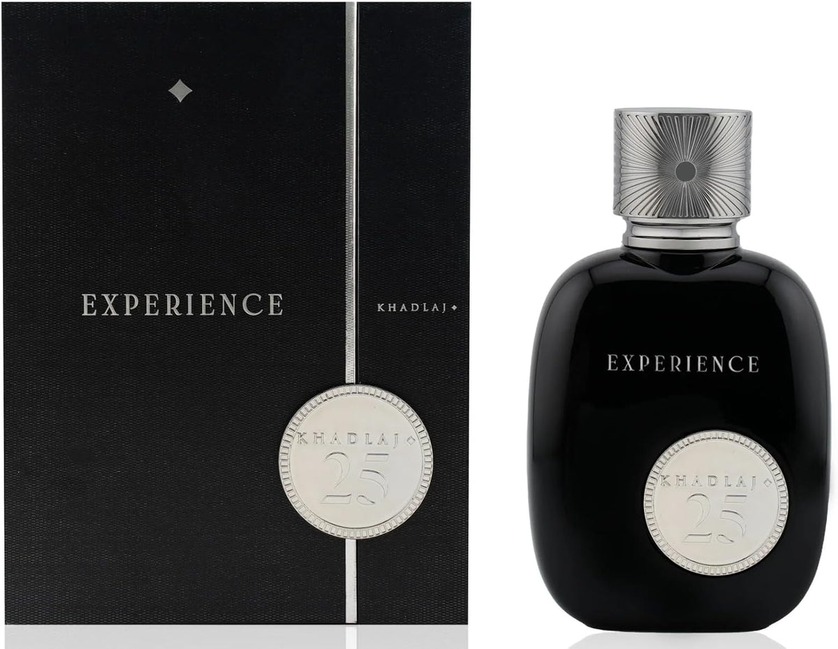 Khadlaj 25 Experience Eau de Parfum Spray for Unisex, 3.4 Ounce