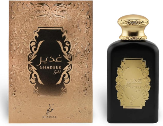 Khadlaj Ghadeer Gold For Unisex Eau De Parfum Spray, 3.4 Ounce