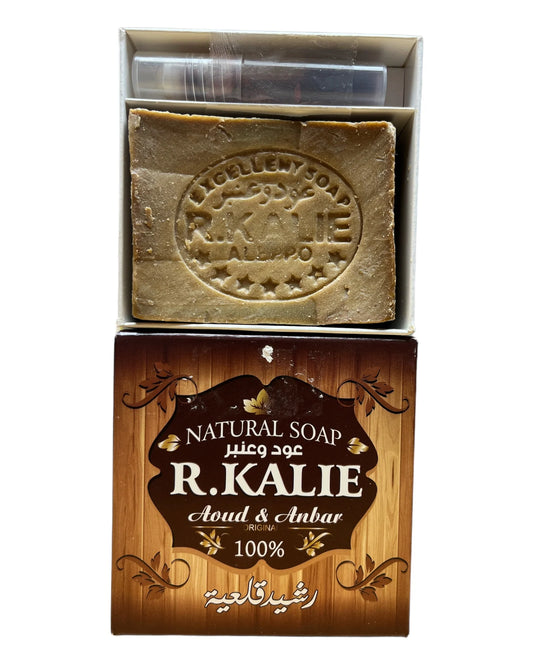 R. KALIE Aoud & Anbar Natural Soap with Anbar Parfum 200g