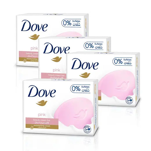 Dove, Beauty Bar Soap with Deep Moisture, Pink, 4 pcs, 3.75 oz