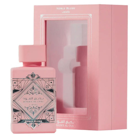 Lattafa Bade'e Al Oud Noble Blush for Unisex Eau de parfum Spray, 3.4 Ounce / 100 Ml
