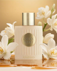 Khadlaj Cream Velvet Eau de Parfum Spray for Unisex, 3.4 Ounce