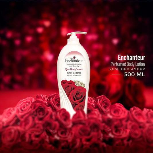 Enchanteur Rose Oud Amour Perfumed Body Lotion - 500ml