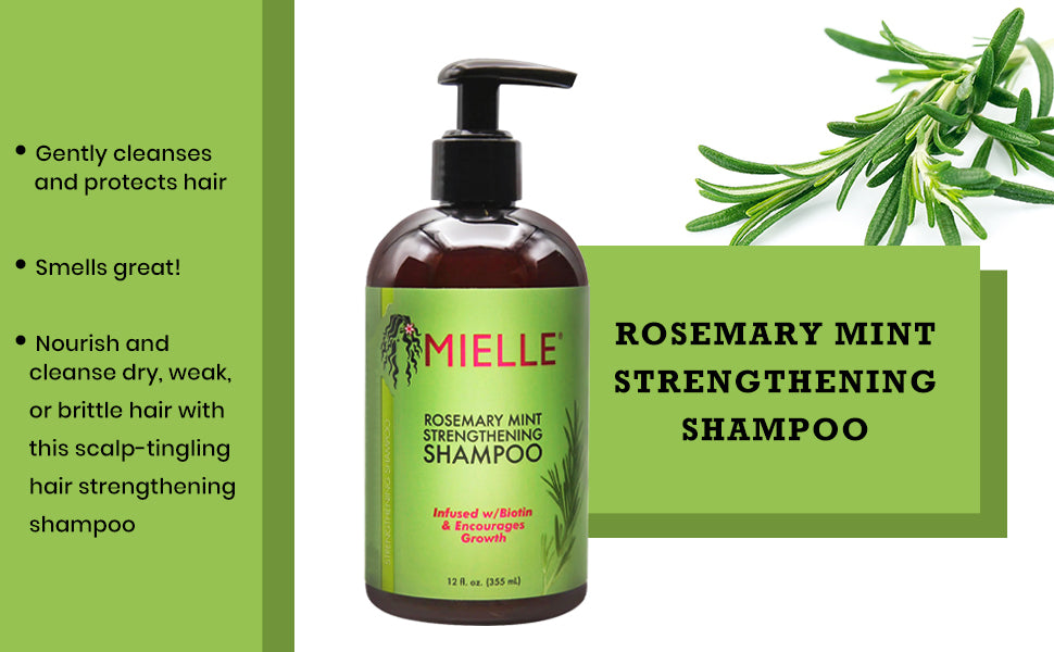Mielle Organics Rosemary Mint Strengthening Shampoo 355 ml