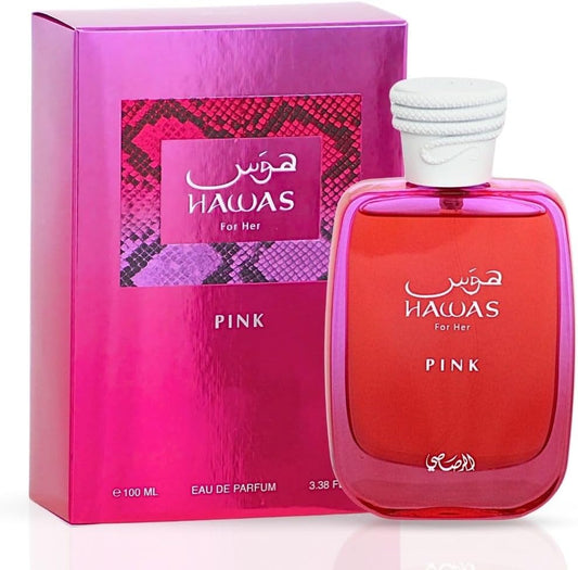Hawas Collection - Hawas Pink by Rasasi for Women - 3.38 oz EDP Spray