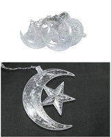 LED Star Curtain Lights, 138 LED Moon Star String Light good for Ramadan