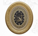 Islamic Turkish Home Wall Decor Clock (Black/Gold)