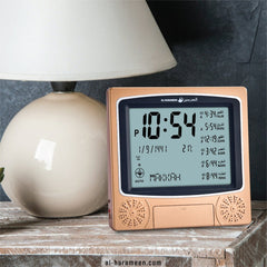AL-HARAMEEN,Azan Clock,Prayer Times Table Clock,Muslim Digital Alarm,HA-4010